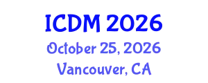 International Conference on Data Mining (ICDM) October 25, 2026 - Vancouver, Canada