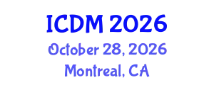 International Conference on Data Mining (ICDM) October 28, 2026 - Montreal, Canada
