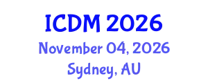 International Conference on Data Mining (ICDM) November 04, 2026 - Sydney, Australia