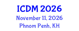 International Conference on Data Mining (ICDM) November 11, 2026 - Phnom Penh, Cambodia