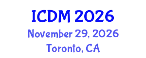 International Conference on Data Mining (ICDM) November 29, 2026 - Toronto, Canada