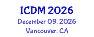 International Conference on Data Mining (ICDM) December 09, 2026 - Vancouver, Canada