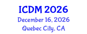 International Conference on Data Mining (ICDM) December 16, 2026 - Quebec City, Canada