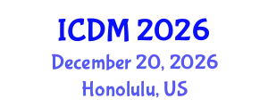 International Conference on Data Mining (ICDM) December 20, 2026 - Honolulu, United States