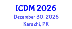 International Conference on Data Mining (ICDM) December 30, 2026 - Karachi, Pakistan