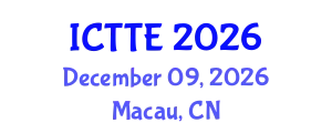 International Conference on Traffic and Transportation Engineering (ICTTE) December 09, 2026 - Macau, China