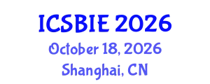 International Conference on Sustainable Building and Infrastructure Engineering (ICSBIE) October 18, 2026 - Shanghai, China