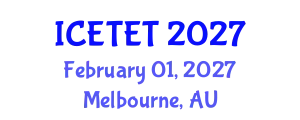 International Conference on Emerging Trends in Engineering and Technology (ICETET) February 01, 2027 - Melbourne, Australia