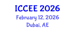 International Conference on Civil and Environmental Engineering (ICCEE) February 12, 2026 - Dubai, United Arab Emirates
