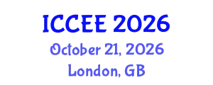 International Conference on Civil and Environmental Engineering (ICCEE) October 21, 2026 - London, United Kingdom