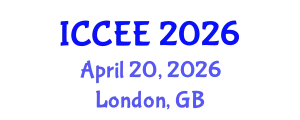International Conference on Civil and Environmental Engineering (ICCEE) April 20, 2026 - London, United Kingdom
