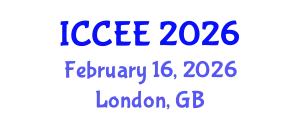 International Conference on Civil and Environmental Engineering (ICCEE) February 16, 2026 - London, United Kingdom