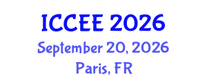 International Conference on Civil and Environmental Engineering (ICCEE) September 20, 2026 - Paris, France