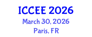 International Conference on Civil and Environmental Engineering (ICCEE) March 30, 2026 - Paris, France
