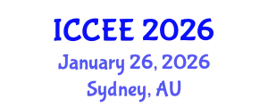 International Conference on Civil and Environmental Engineering (ICCEE) January 26, 2026 - Sydney, Australia