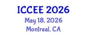 International Conference on Civil and Environmental Engineering (ICCEE) May 18, 2026 - Montreal, Canada