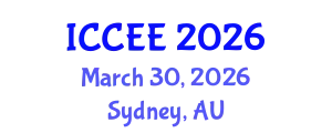 International Conference on Civil and Environmental Engineering (ICCEE) March 30, 2026 - Sydney, Australia
