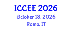International Conference on Civil and Environmental Engineering (ICCEE) October 18, 2026 - Rome, Italy