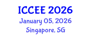 International Conference on Civil and Environmental Engineering (ICCEE) January 05, 2026 - Singapore, Singapore