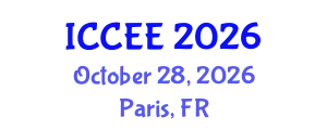 International Conference on Civil and Environmental Engineering (ICCEE) October 28, 2026 - Paris, France