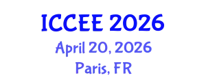 International Conference on Civil and Environmental Engineering (ICCEE) April 20, 2026 - Paris, France