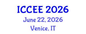 International Conference on Civil and Environmental Engineering (ICCEE) June 22, 2026 - Venice, Italy