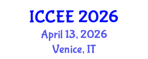 International Conference on Civil and Environmental Engineering (ICCEE) April 13, 2026 - Venice, Italy
