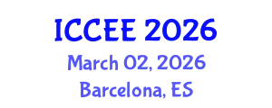 International Conference on Civil and Environmental Engineering (ICCEE) March 02, 2026 - Barcelona, Spain
