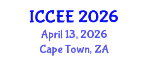 International Conference on Civil and Environmental Engineering (ICCEE) April 13, 2026 - Cape Town, South Africa