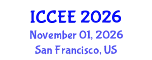 International Conference on Civil and Environmental Engineering (ICCEE) November 01, 2026 - San Francisco, United States