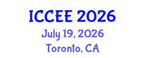 International Conference on Civil and Environmental Engineering (ICCEE) July 19, 2026 - Toronto, Canada