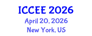 International Conference on Civil and Environmental Engineering (ICCEE) April 20, 2026 - New York, United States