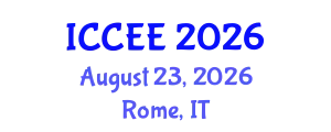 International Conference on Civil and Environmental Engineering (ICCEE) August 23, 2026 - Rome, Italy
