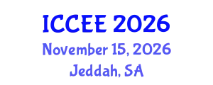 International Conference on Civil and Environmental Engineering (ICCEE) November 15, 2026 - Jeddah, Saudi Arabia
