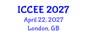 International Conference on Civil and Environmental Engineering (ICCEE) April 22, 2027 - London, United Kingdom