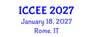 International Conference on Civil and Environmental Engineering (ICCEE) January 18, 2027 - Rome, Italy