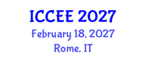 International Conference on Civil and Environmental Engineering (ICCEE) February 18, 2027 - Rome, Italy