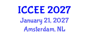 International Conference on Civil and Environmental Engineering (ICCEE) January 21, 2027 - Amsterdam, Netherlands