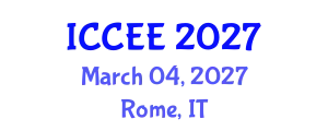 International Conference on Civil and Environmental Engineering (ICCEE) March 04, 2027 - Rome, Italy