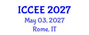International Conference on Civil and Environmental Engineering (ICCEE) May 03, 2027 - Rome, Italy