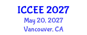 International Conference on Civil and Environmental Engineering (ICCEE) May 20, 2027 - Vancouver, Canada