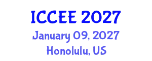 International Conference on Civil and Environmental Engineering (ICCEE) January 09, 2027 - Honolulu, United States