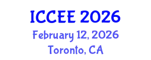 International Conference on Civil and Environmental Engineering (ICCEE) February 12, 2026 - Toronto, Canada