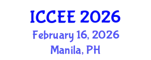 International Conference on Civil and Environmental Engineering (ICCEE) February 16, 2026 - Manila, Philippines