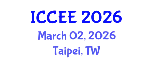 International Conference on Civil and Environmental Engineering (ICCEE) March 02, 2026 - Taipei, Taiwan