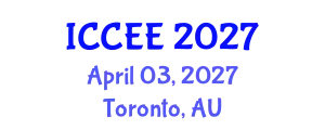 International Conference on Civil and Environmental Engineering (ICCEE) April 03, 2027 - Toronto, Australia