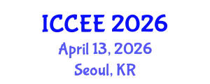 International Conference on Civil and Environmental Engineering (ICCEE) April 13, 2026 - Seoul, Republic of Korea