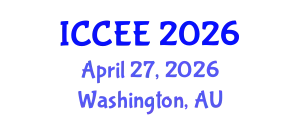 International Conference on Civil and Environmental Engineering (ICCEE) April 27, 2026 - Washington, Australia