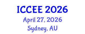 International Conference on Civil and Environmental Engineering (ICCEE) April 27, 2026 - Sydney, Australia
