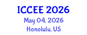 International Conference on Civil and Environmental Engineering (ICCEE) May 04, 2026 - Honolulu, United States
